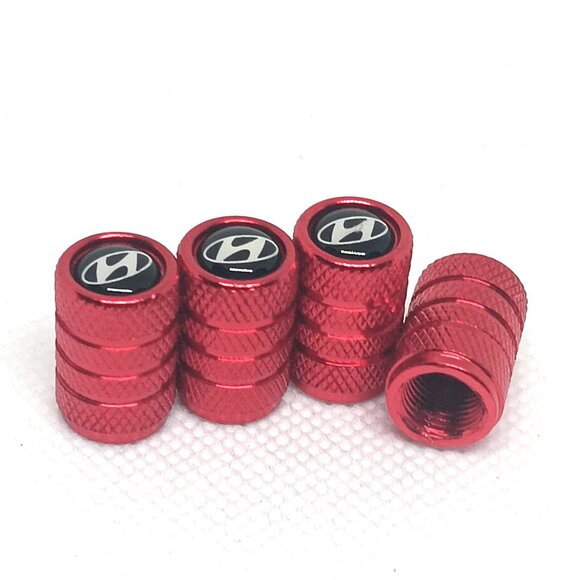 HYUNDAI TIRE CAPS UNIVERSAL AIR VALVE STEM CAPS 4 INCLUDED PER PACK - Picture 4 of 4